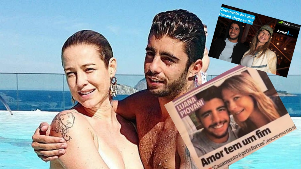 Separação de Luana Piovani e Pedro Scooby chega aos jornais de Portugal
