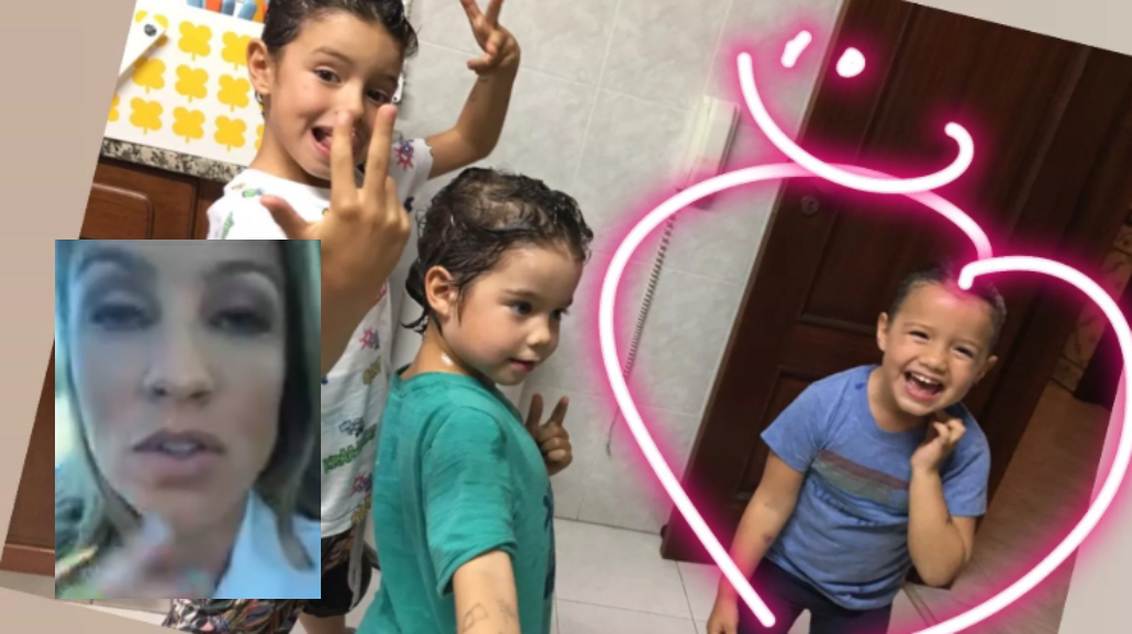 Filhos de Luana Piovani pegam piolho pela segunda vez em Portugal