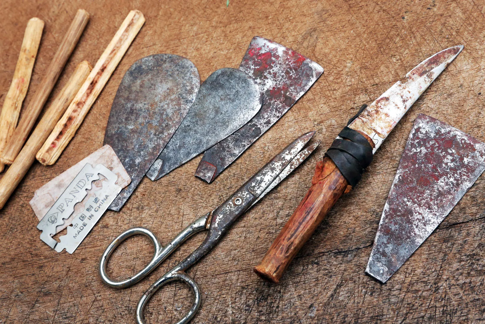 Alguns utensílios utilizados nas tribos africanas.